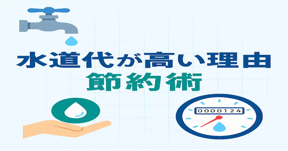 水道代が高い理由と節約方法を解説するアイキャッチ画像